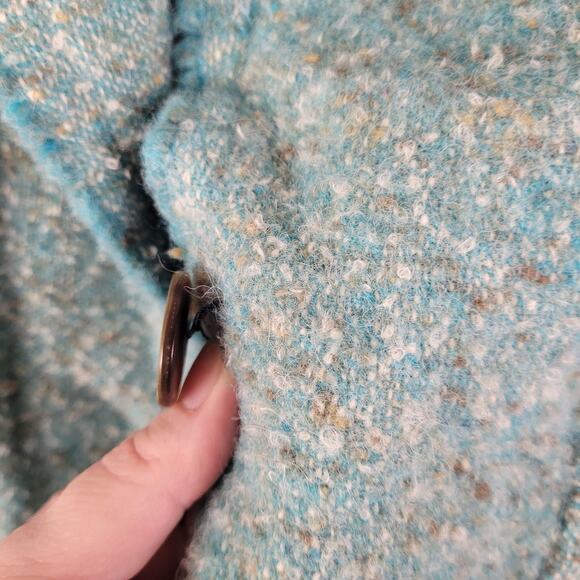 Marc Jacobs womens speckled blue wool tweed blazer jacket size 6 - Picture 8 of 11